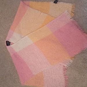 Woman's colorful shaw